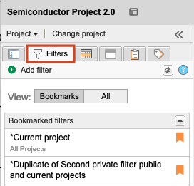 Select Filters tab in Explorer Tree to add a filter.