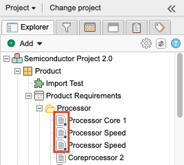 Explorer Tree shows a blue dot next to name of electronically signed baseline.