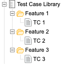 A set of labeled test cases lists three labeled folders, each containing one test case.